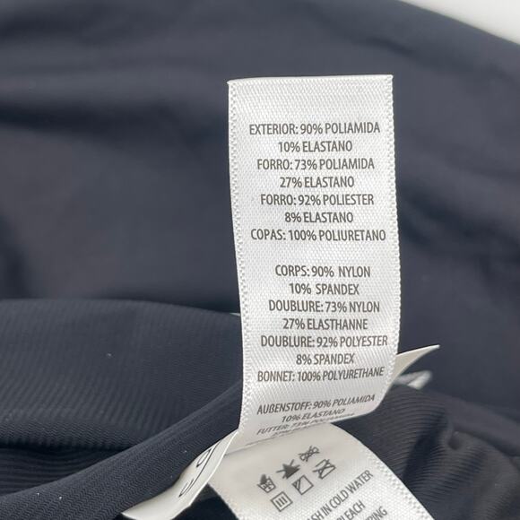 Contours by Coco Reef Swimsuit Size 12/36D One Shoulder Sarong Rosaline Black - Picture 12 of 16